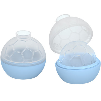Large Single Sports Ball Ice Cube Molds Soccer Shaped Silicone Ice Ball Mold