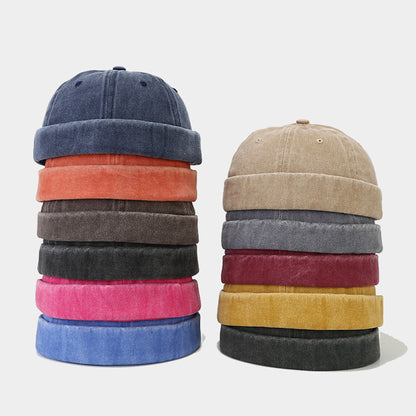 Vintage Cotton Adjustable Brimless Cap Dockers Beanie