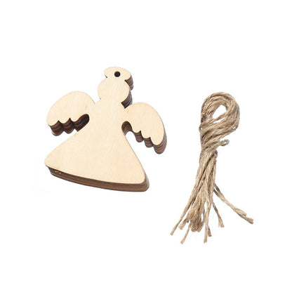 Wooden Christmas Ornaments Hanging Christmas Tree Decorations Home Decor