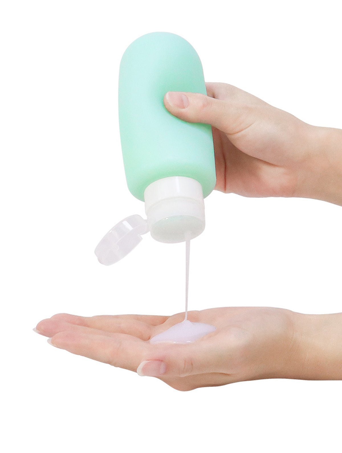 6.7OZ Silicone Travel Bottles for Toiletries, Leak-Proof Refillable Cosmetic Squeeze Bottles