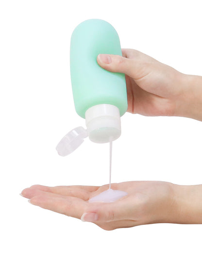 6.7OZ Silicone Travel Bottles for Toiletries, Leak-Proof Refillable Cosmetic Squeeze Bottles