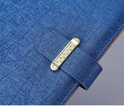 A5 PU Leather-Bound Business Notebook Writing Journal Executive Notebook Meeting Note