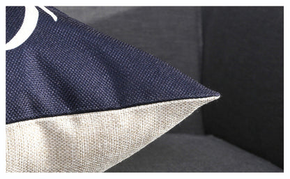 Full Printed 17.7 x 17.7" Premium Square Linen Throw Pillowcase With Hidden Zipper