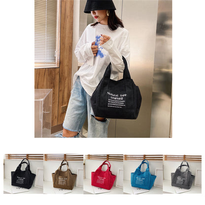 Canvas Shopping Tote Bag Single Shoulder Bag Boat Bag