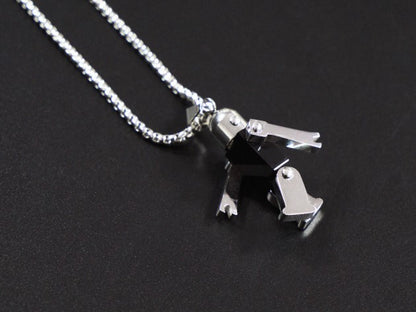 Stainless Steel Robot Necklace