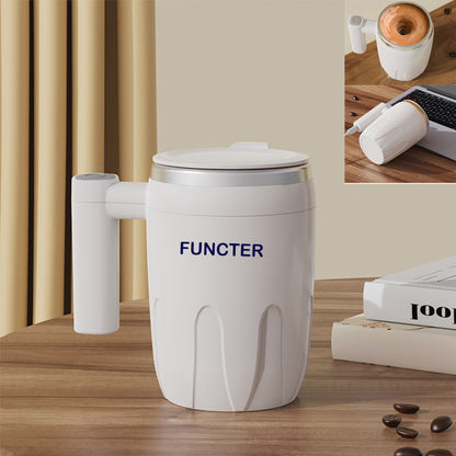 400 ml Mixing Cup 304 Stainless Steel Magnetization Cup Automatic Magnetic Cup Portable Coffee Cup