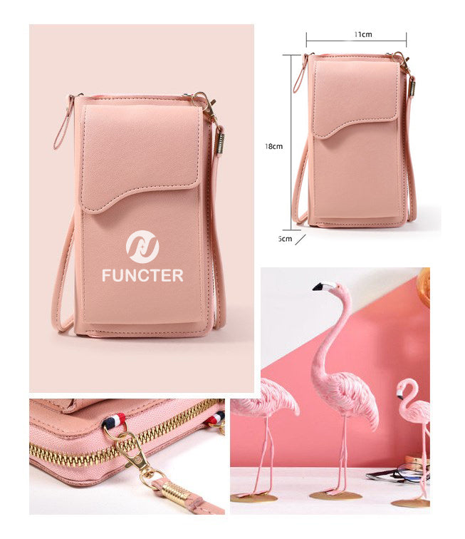 PU Leather Cell Phone Purse Bag Small Crossbody Bag Mini Messenger Bag Wallet Bag Shoulder Handbag