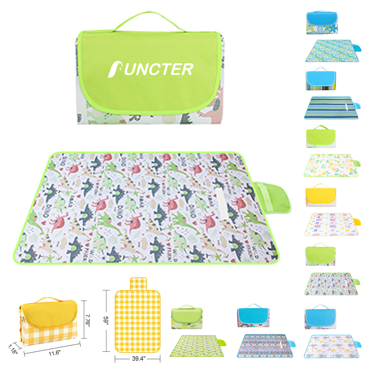 59 x 39" Outdoor Picnic Mat Foldable Waterproof Travel Camping Blanket