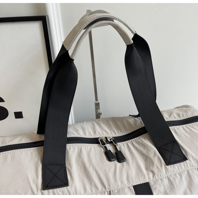 Travel Duffel Bag Sport Gym Bag Polyester Tote Bag Swimming Bag with Shoe Pouch&Wet Pocket