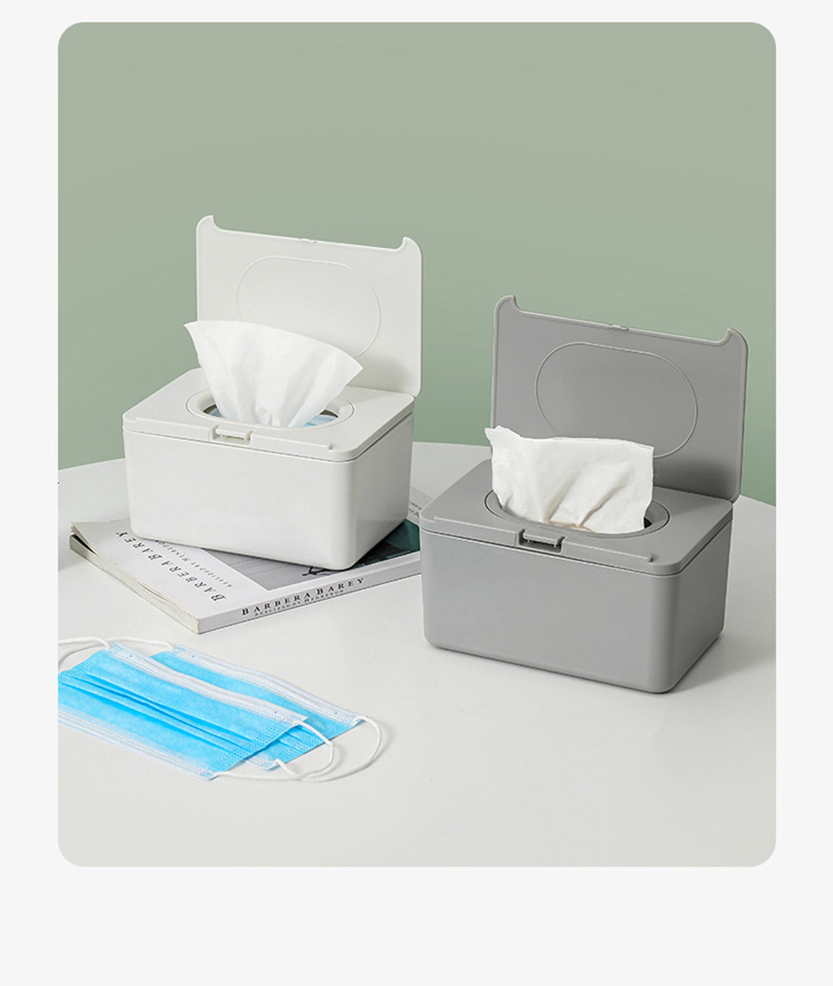 Wipes Dispenser Baby Wipes Case Sealed Keeps Wet Tissue Fresh Flushable Case Holders ( S )