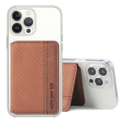 Stick-on Phone Wallet, Slim Expandable Credit Card Pocket