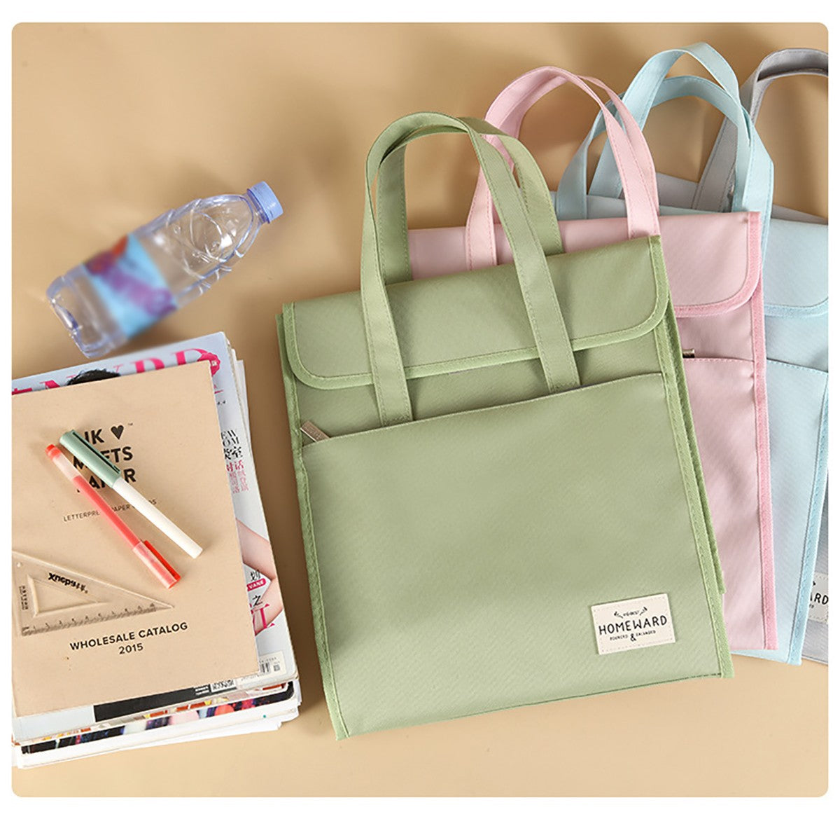 Portable Student Tote Bag Daily Casual Bag