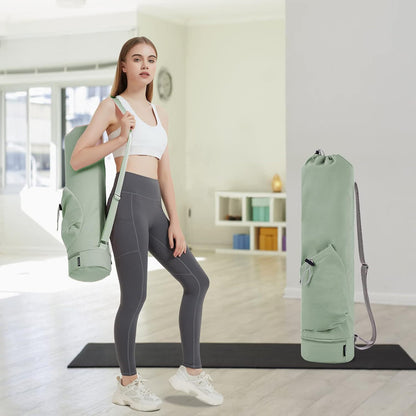 Yoga Bags Yoga Mats Bags Carrier Oxford Tote Bags for Pilates Yoga Lover W/ Wet Pocket