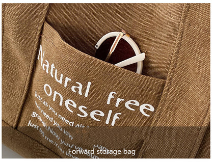 Canvas Shopping Tote Bag Single Shoulder Bag Boat Bag