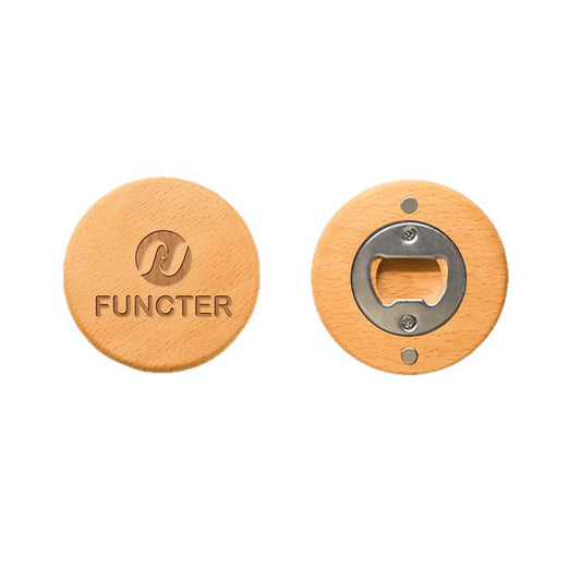 Magnetic Solid Wood Bottle Opener