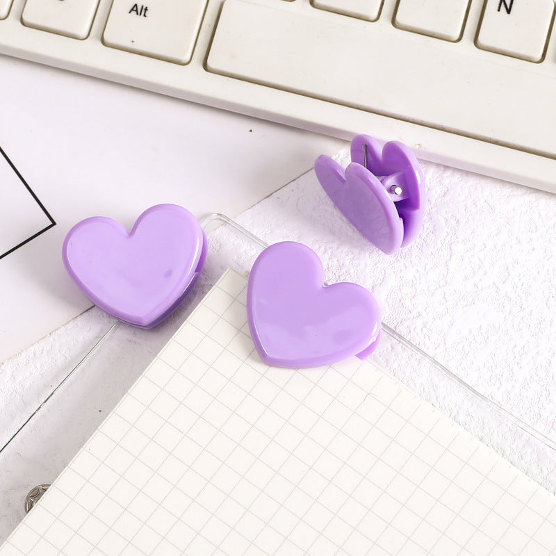 Heart Shape Paper Clip Book Clips Bookmark