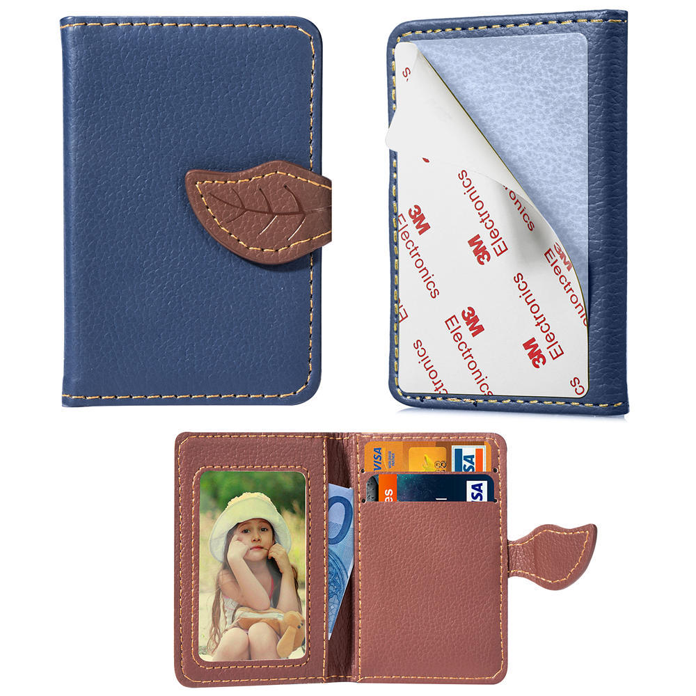 Stick-on Phone Wallet, Slim Expandable Credit Card Pocket