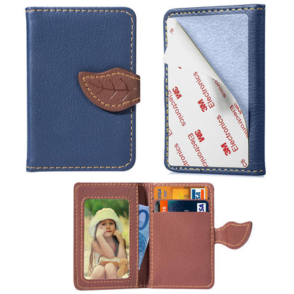 Stick-on Phone Wallet, Slim Expandable Credit Card Pocket