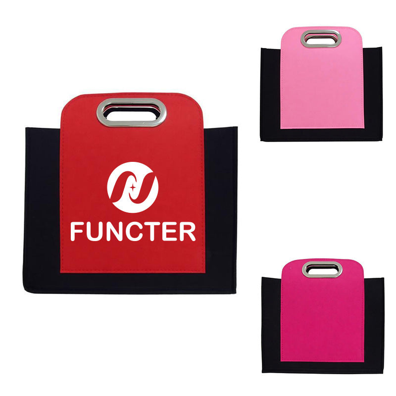 223g 3mm Thick Felt Tote Bag, Durable Chemical Fiber Felt Handbag