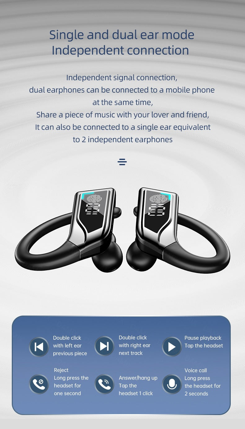 TWS Sports Earhook Business Earbuds