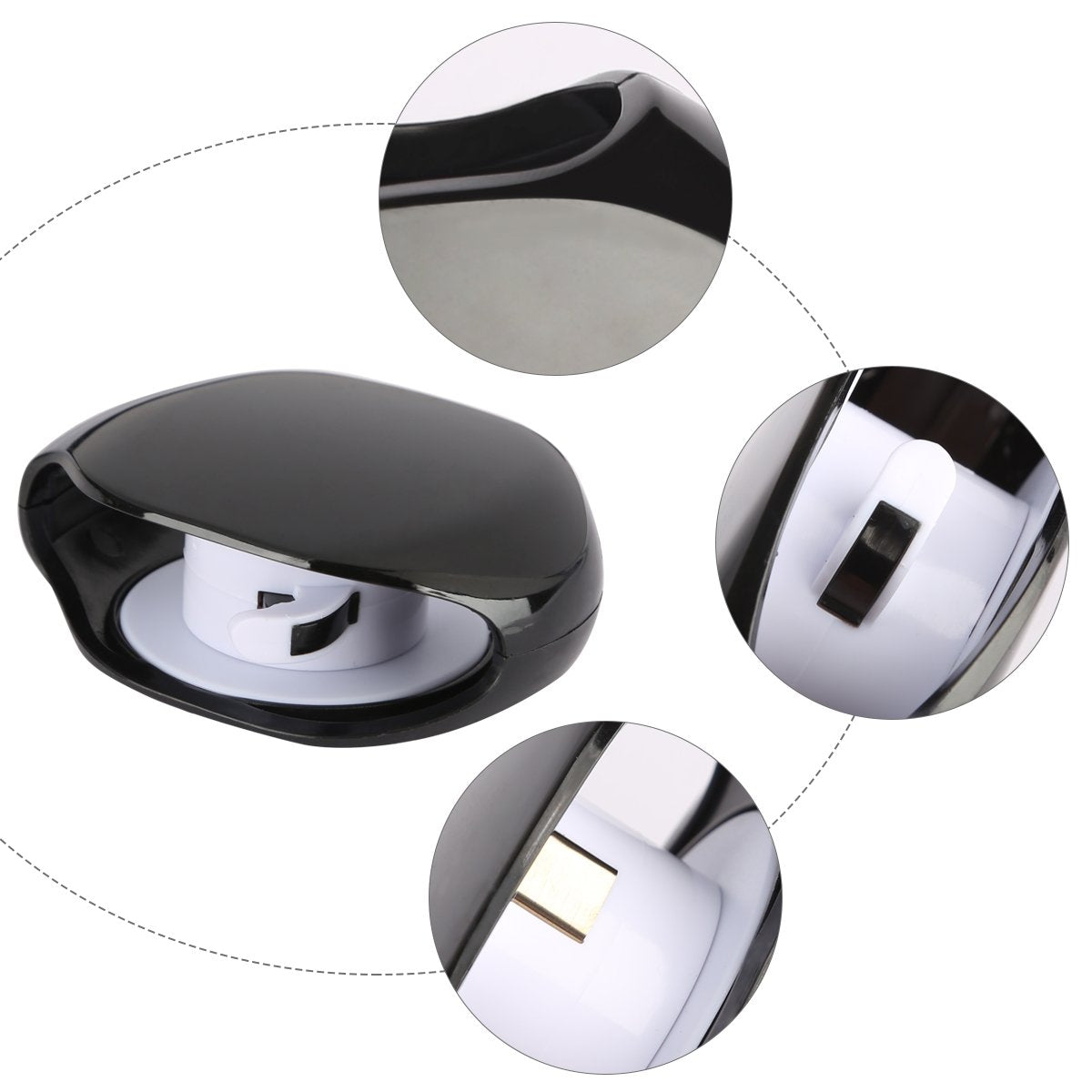 Automatic Wire Cord Winder Roll Earphone Cable Wrap Headphone Cable Holder Retractable Cord Organize