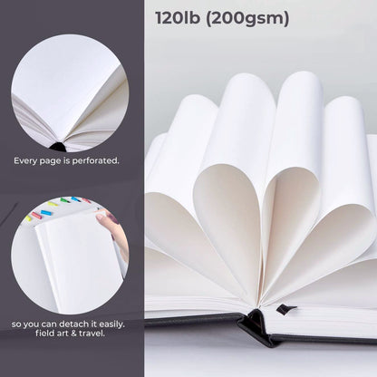 24K Sketch Book 78 Sheets Thickened Sketch Pad Drawing Book For Kids And Adults