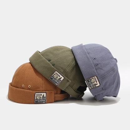 Adjustable Vintage Cotton Dockers Beanie Brimless Worker Cap