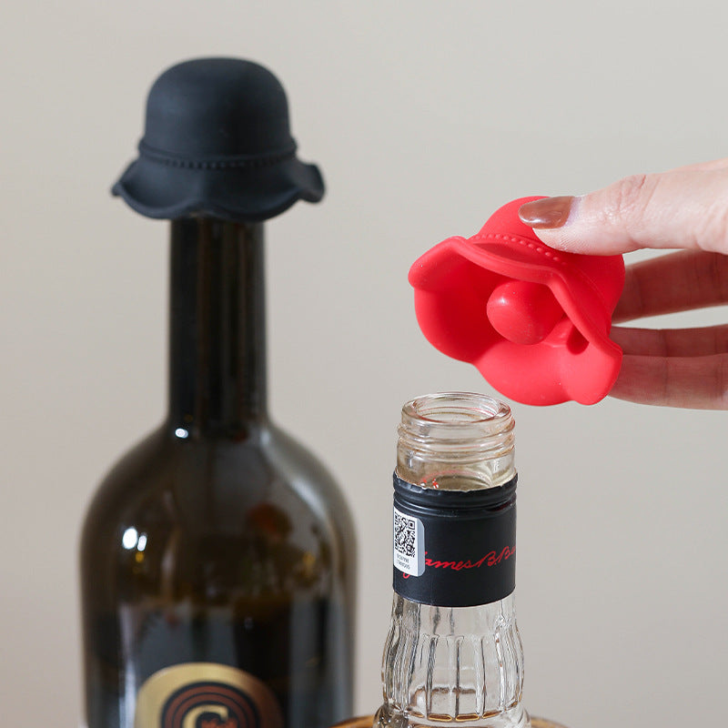 Silicone Bowler Hat Wine Stoppers
