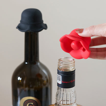 Silicone Bowler Hat Wine Stoppers