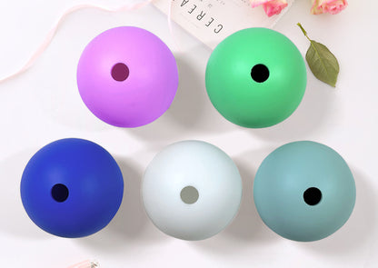 Single Round Shaped Ice Cube Molds Silicone Ice Ball Mold (Large)