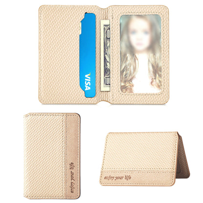 Stick-on Phone Wallet, Slim Expandable Credit Card Pocket