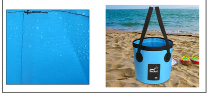 Collapsible Bucket 5 Gallon Container Folding Water Bucket Portable Wash Basin 20L