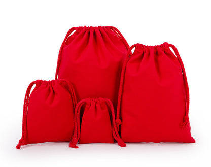 Custom Colorful 8 Oz Cotton Canvas Cloth Drawstring Bags Jewelry Wedding Candy Gift Bags