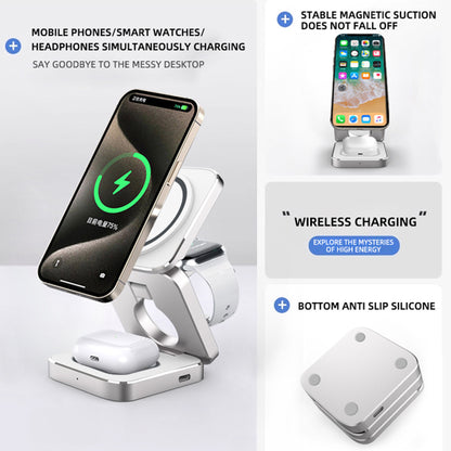 Magnetic Foldable 3" 1 Wireless Charging Station