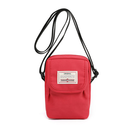 Nylon Mini Crossbody Bag Single Shoulder Bag Daily Cell Phone Purse Bag Stadium Approved Bag