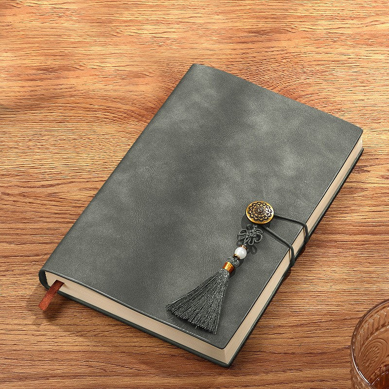 A5 PU Leather-Bound Business Notebook Writing Journal Executive Notebook Meeting Note