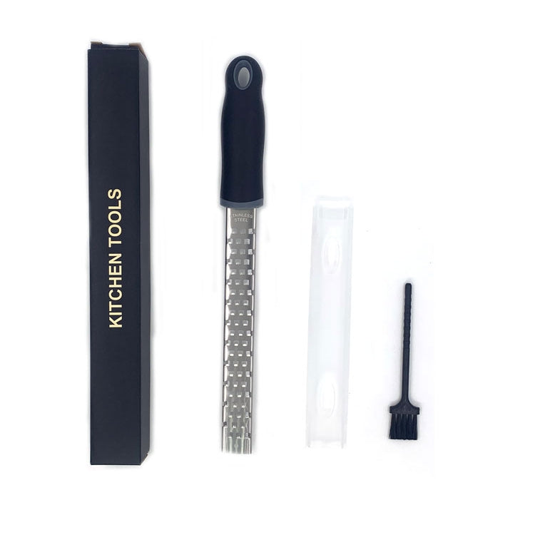 13" 304 Stainless Steel Lemon Zester W/Razor-Sharp Blade Kitchen Tool Cheese Grater(Square hole)