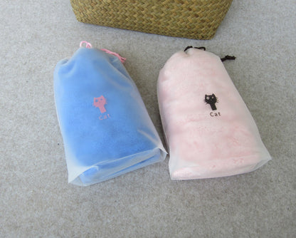 9.9 x 11.9" Double Drawstring Pouch Waterproof Candy Jewelry Party Wedding Favor Present Bag