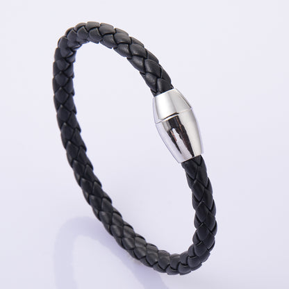 Fashion Leather Woven Wristband