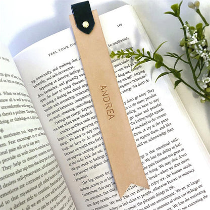 PU Leather Bookmark Classic Stitched Bookmark Page Markers Reading Gifts