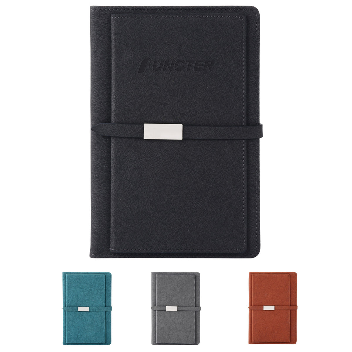 Business Notebook A5 PU Leather Notepad With Pen Loop With Magnetic Closure