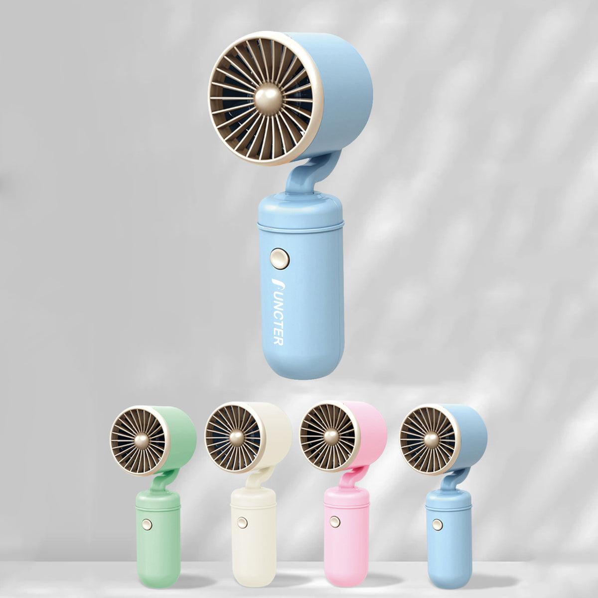 Mini Handheld Fan Rechargeable Portable Small Fan Desk Fan 3 Levels Wind Speed