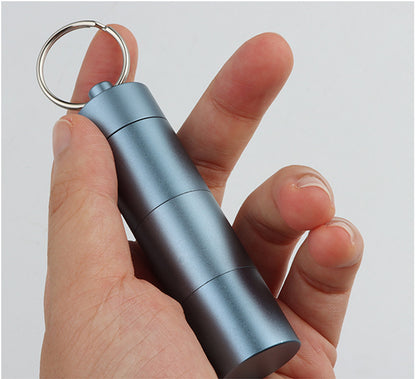 Aluminum Waterproof Pill Box Stackable Pill Organizer For Outdoor Activities