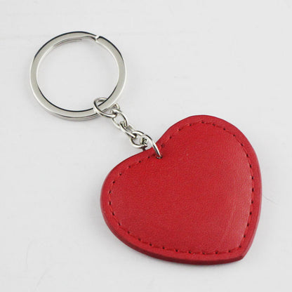 Heart Shape PU Keychain