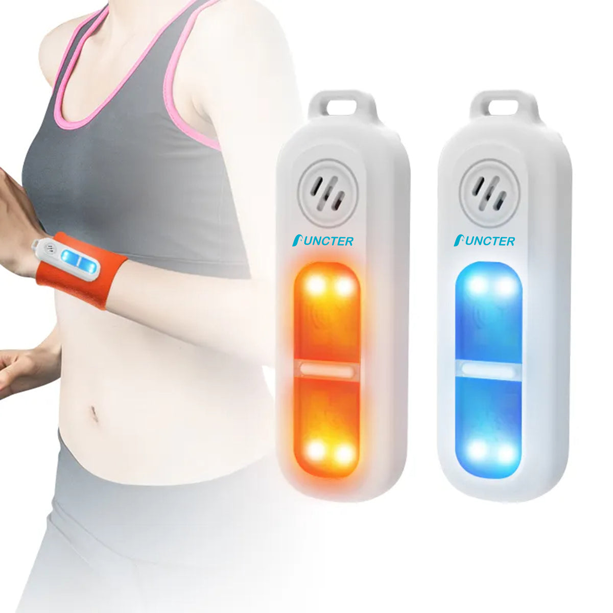 Outdoor Running Light Personal Alarm Clip Self-defense Keychain