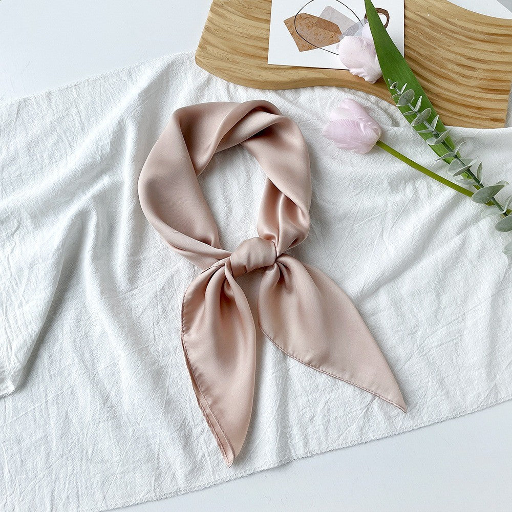 28" x 28" Beige Neck Scarves Kerchief Neckerchief Handbags Wrap Scarf #70
