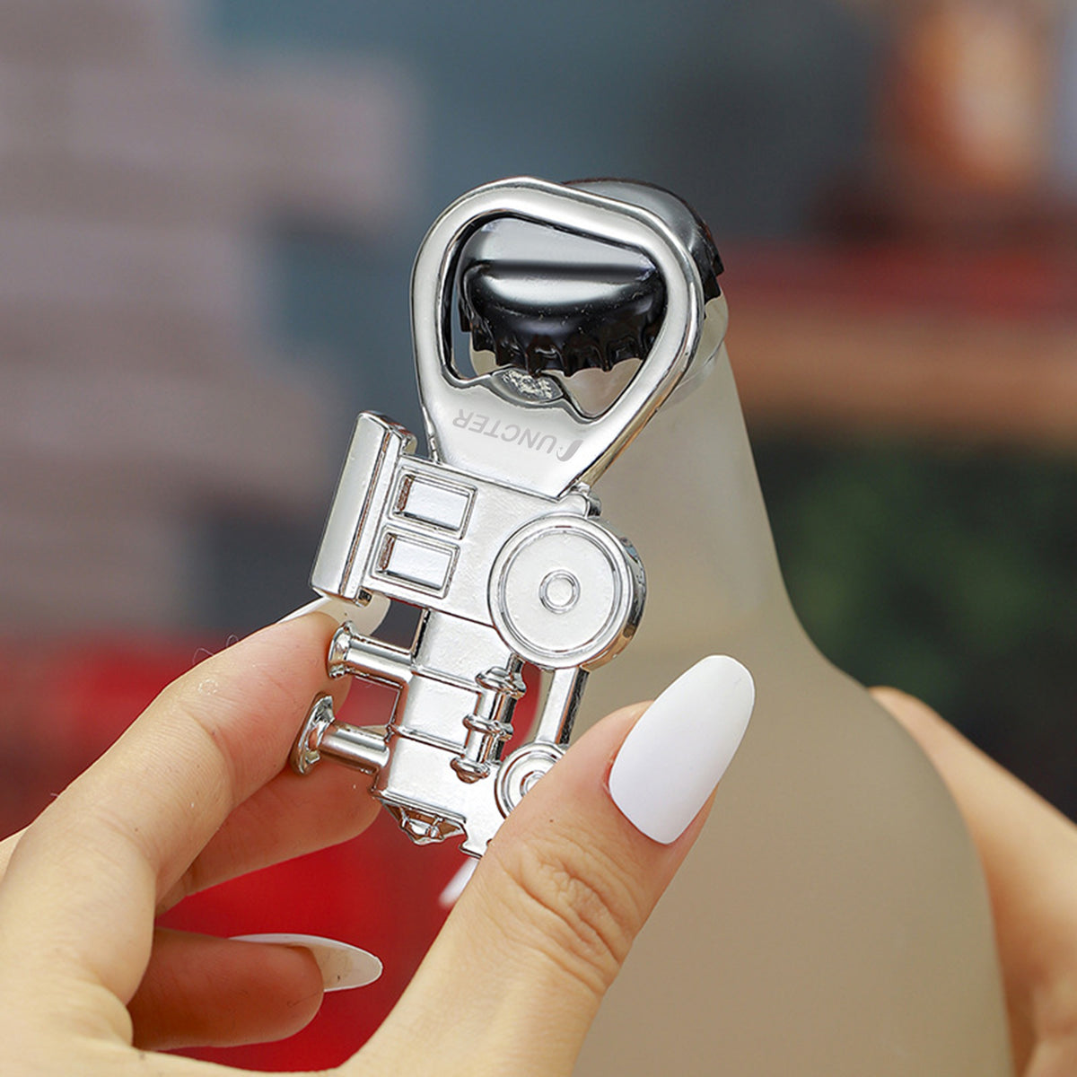 Train Shape Metal Beverage Bottle Opener