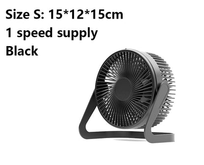 5" Plug-in Desk Fan USB Fan Speed Adjustable Fan(Size S)