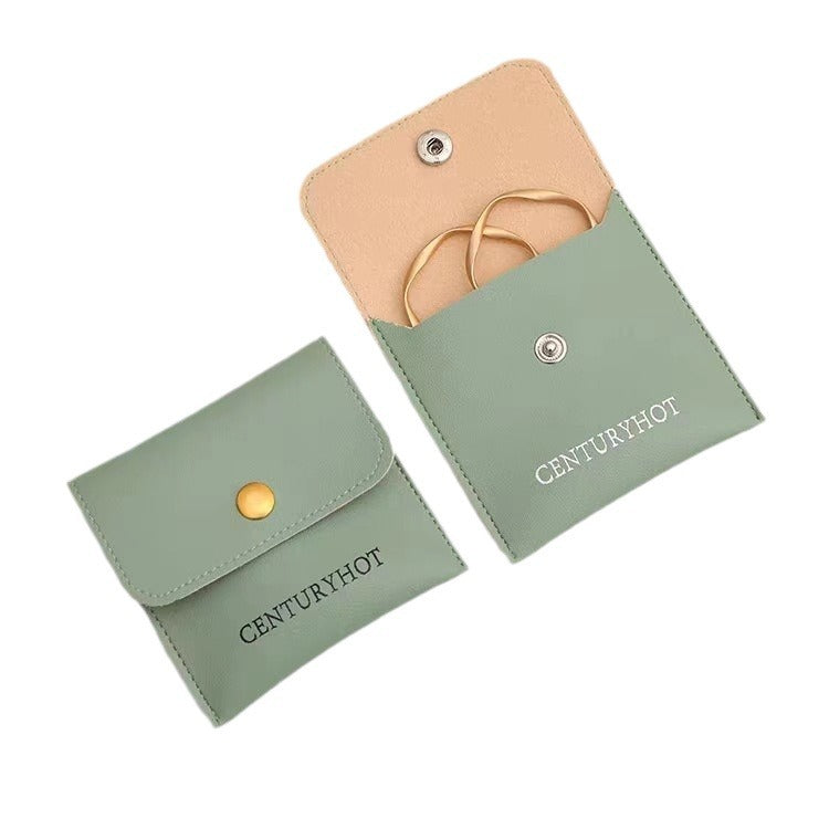 PU Leatherette Jewelry Pouch Mini Envelope Bag Packaging Pouch Jewelry Gift Bag