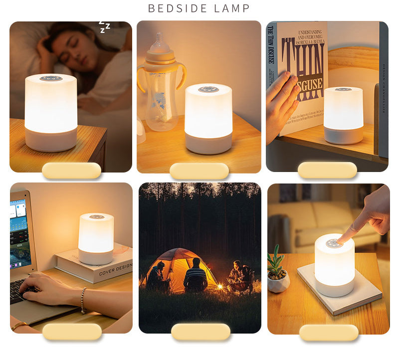 Portable LED Touch Night Light for Kids, Nursing Lamp With Built-in Rechargeable Battery